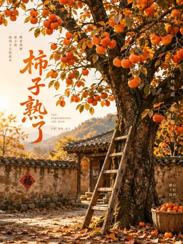 《柿子树下》- 红果短剧年代记忆短剧封面 《柿子树下》- 红果短剧年代记忆短剧封面